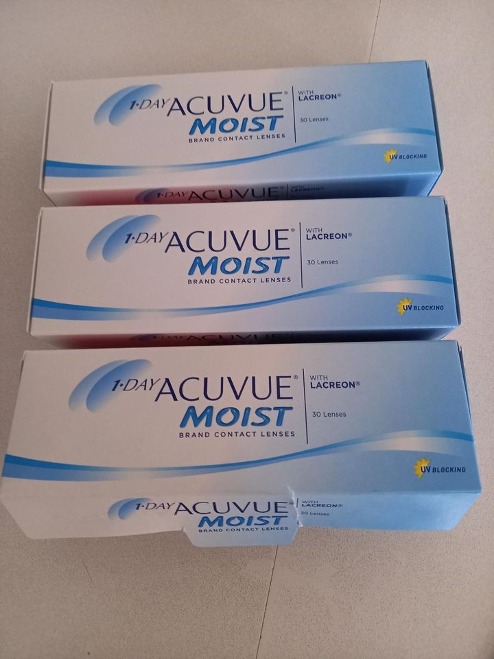 1 Day Acuvue Moist Kontaktlinsen 88 Stück D +5.00 BC 8.5 DIA 14.2 in Harsewinkel