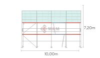Dachfanggerüst 72qm , Gerüst  mit Seitenschutznetz 10x7,2m Netz Baden-Württemberg - Schwäbisch Hall Vorschau