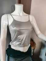 luftig, leichtes Crop Top hellblau/silber XS/S Brandenburg - Eberswalde Vorschau