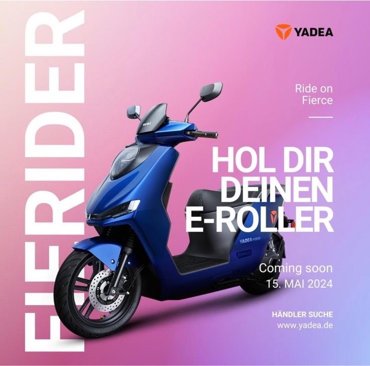 YADEA Fierider Elektro Roller E Scooter ⭐️Neufahrzeug⭐️100km/h⭐️ in Schwaförden