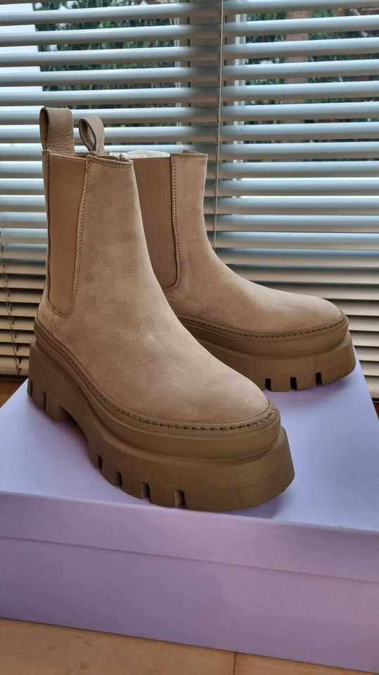 *COPENHAGEN* CPH686 Plateau Chelsea Boots Taupe 39 NP239€ NEU! in Ingolstadt