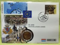 2 Euro Numisbrief Luxemburg 2017 freiwilliger Wehrdienst Hessen - Limeshain Vorschau