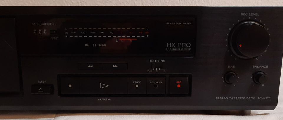 Sony TC-K370 Dolby HX PRO Stereo Kassetten Tapedeck in Neustadt an der Weinstraße