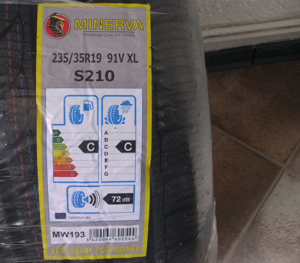 4St. Winterreifen Minerva 235/35 R19 91V NEU Kostenloser Versand in Kassel