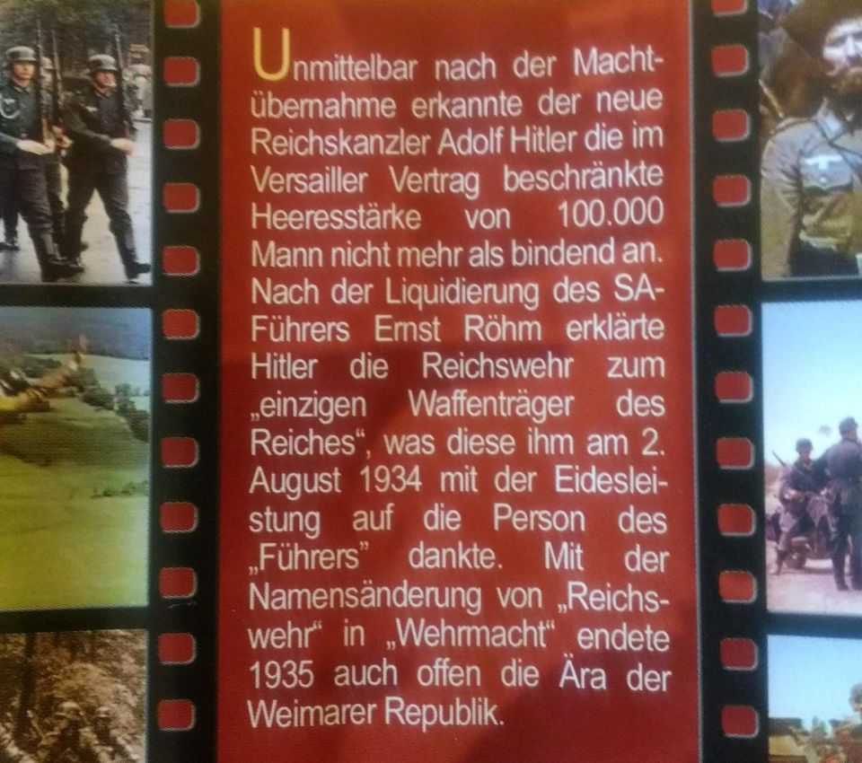 DVD DIE GESCHICHTE DER DEUTSCHEN WEHRMACHT DOKUMENTATION KRIEG in Dortmund