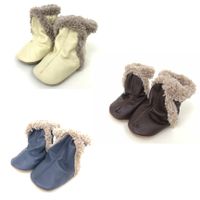 Robeez Krabbelschuhe Babyschuhe Leder Boots gefüttert 0-6 Monate Niedersachsen - Braunschweig Vorschau