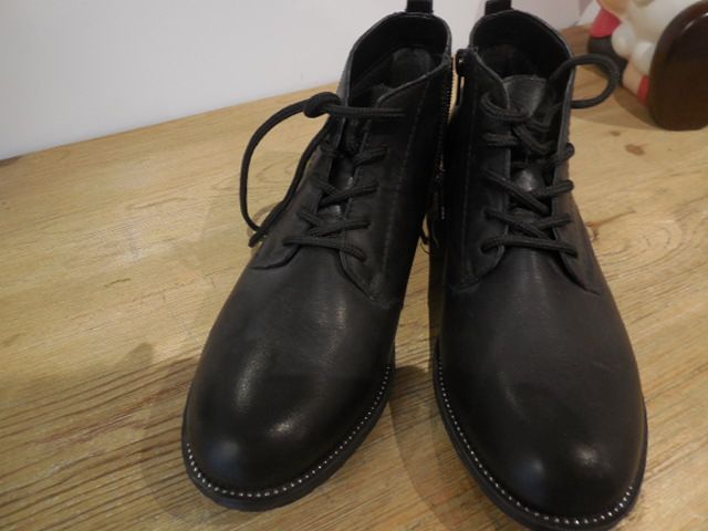 REMONTE Schuh Stiefelette knöchelhoch Gr. 40 schwarz Leder in Vettweiß