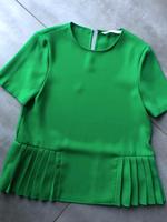 Zara Bluse Damen T-Shirt Plissee S 36 grün Hessen - Petersberg Vorschau
