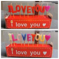 Kerzensets 2erSet "I love you" rot/bunt neu OVP Nordrhein-Westfalen - Neuss Vorschau