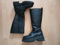Kniehohe Stiefel Plateau Absatz derbe Boots Tamaris schwarz Leder Niedersachsen - Lachendorf Vorschau