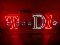 Neon Reklame "D1" für Partykeller Acrylglas 90x43 cm Niedersachsen - Bad Essen Vorschau