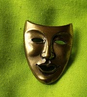 GOLDFARBENE BROSCHE MASKE METALL mit SICHERUNGSNADEL ECHT VINTAGE Bochum - Bochum-Süd Vorschau