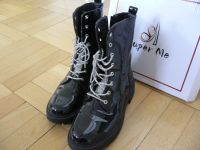 Lack schwarz silber- coole Boots - schicke Stiefel Hannover - Vahrenwald-List Vorschau