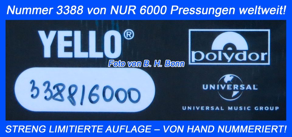 YELLO*40 YEARS*BEST OF*EARBOOK*HAND-SIGNIERT*500 STK*NEU+OVP+RAR! in Bonn