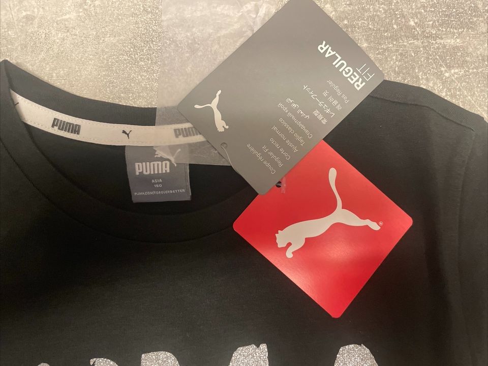 Puma T-Shirt Shirt Kurzarm Kinder Mädchen 150 schwarz NEU OVP in Kreuztal