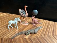 DDR Krokodil Strauß Zebra Känguru plaho GDR vintage Retro Plaste Brandenburg - Jüterbog Vorschau