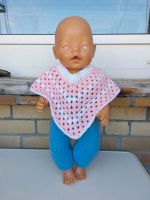 Puppen Poncho für die Baby Born   rosa/weiß Hamburg-Mitte - Hamburg Billstedt   Vorschau