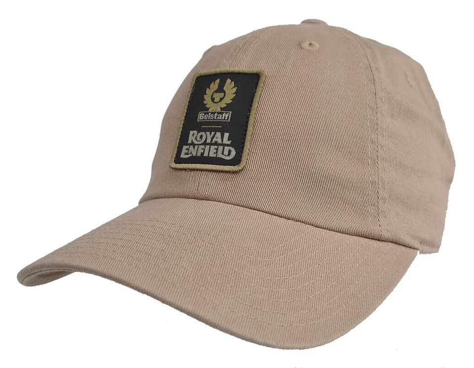 BELSTAFF UNION ROYAL ENFIELD CAP BAUMWOLLE KHAKI SAND NEU in Bielefeld