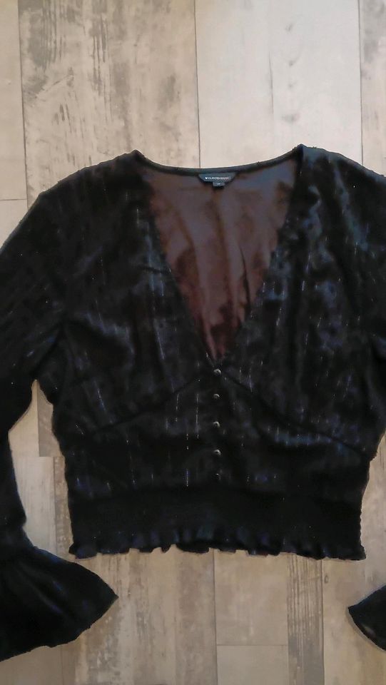 Tolle Nadelstreifen Bluse in schwarz Größe 40 in Hiltrup