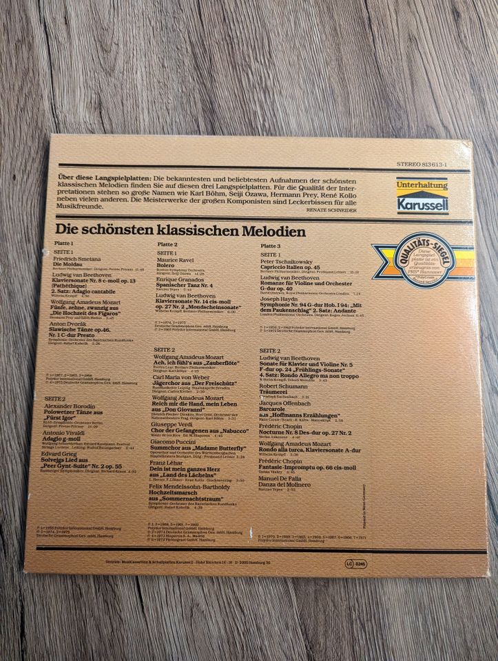 LP Vinyl Schönsten klassischen Melodien 3 Schallplatte Various in Remscheid