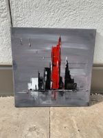 Acrylbild "Skyline" handgemalt, Größe 40 x 40 cm Baden-Württemberg - Schlierbach Vorschau