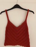 Stradivarius Strick Top S rot braun Damen Hessen - Bad Vilbel Vorschau