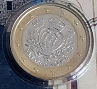 Kursmünze 1 Euro, San Marino 2014, unc. , st. und gekapselt Niedersachsen - Zetel Vorschau