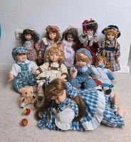 Porzellan Puppen Handarbeit, Kim-Puppe,Goldmie,Gilde,mit Ständern Nordrhein-Westfalen - Monheim am Rhein Vorschau