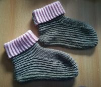 Wollsocken Damen grau/rosa Größe 38/39 Bayern - Straßkirchen Vorschau