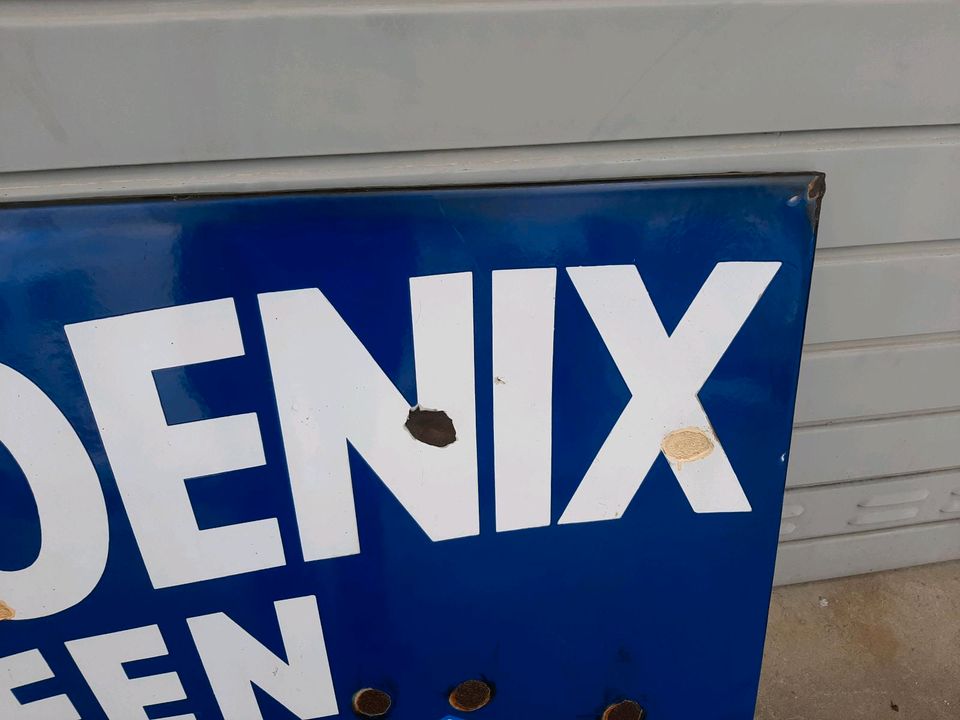 Altes Emailschild Phoenix Reifen in Leonberg