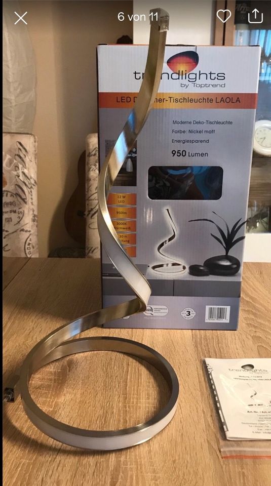 LED Lampe Designer-Tischleuchte LAOLA , trendlights by Toptrend in  Baden-Württemberg - Backnang | eBay Kleinanzeigen ist jetzt Kleinanzeigen