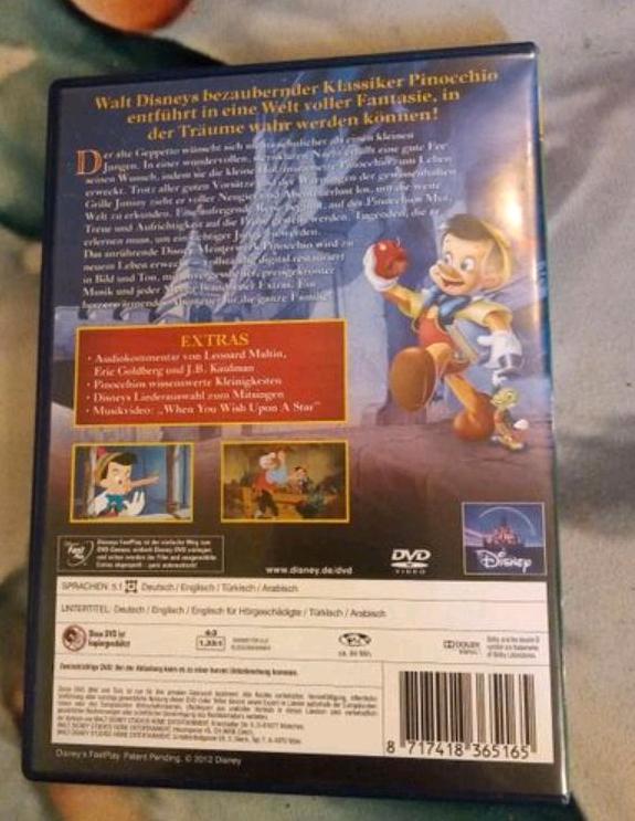 DVD Pinocchio Kind Kinderfilm Familie Zeichentrick Disney in Duisburg