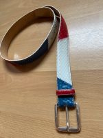 Damen Ledergürtel rot/jeansblau/weiss, Länge 95 cm, VMP Niedersachsen - Wietmarschen Vorschau