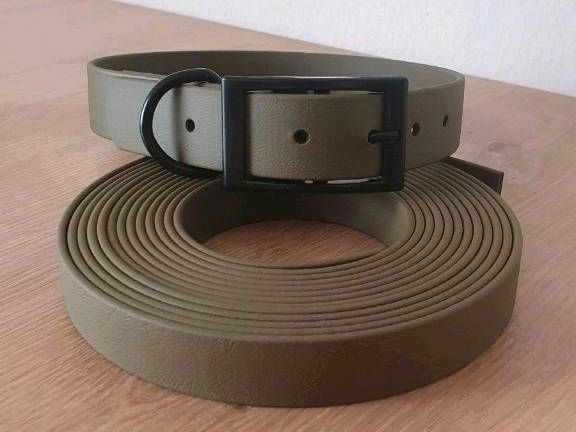 Biothane Halsband individualisiert mit Namen und Telefonnummer in Schwandorf