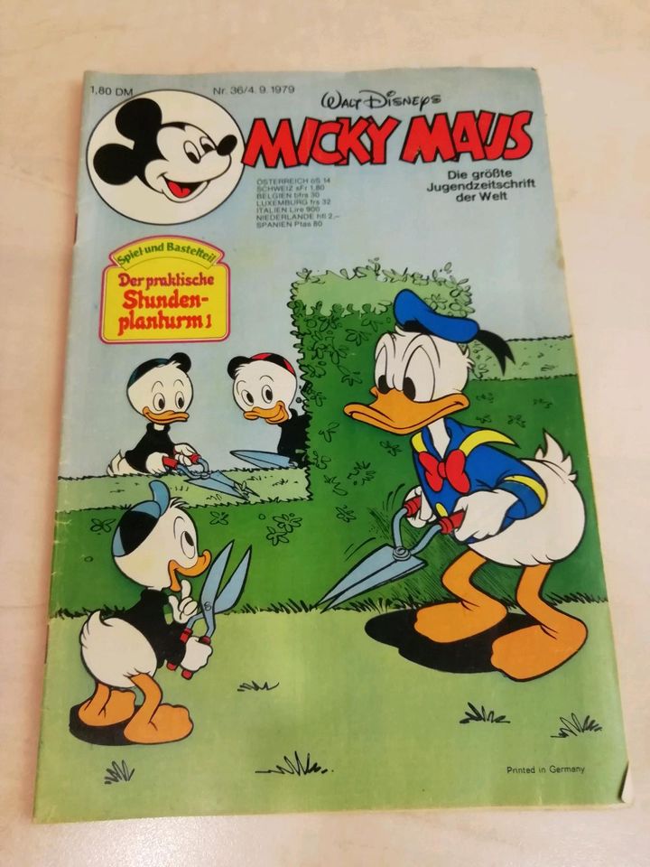 Speicherfund Comic 18 Stück Micky Maus aus 1979 in Rödersheim-Gronau