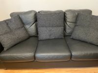 Ledersofa schwarz, 3-Sitzer, Modell IKEA Ektorp Nordrhein-Westfalen - Arnsberg Vorschau