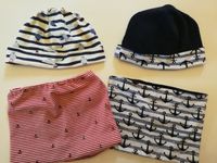 Set Jersey Wende-Mütze Beanie Gr. 53 + Loop Schal, neu Baden-Württemberg - Bad Krozingen Vorschau