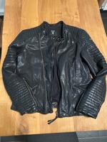 Tigha Lederjacke XL Schwarz Biker Hessen - Kassel Vorschau