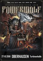 SUCHE: Powerwolf Wolfsnächte Tour 2018 Tourplakat Turbinenhalle Düsseldorf - Angermund Vorschau