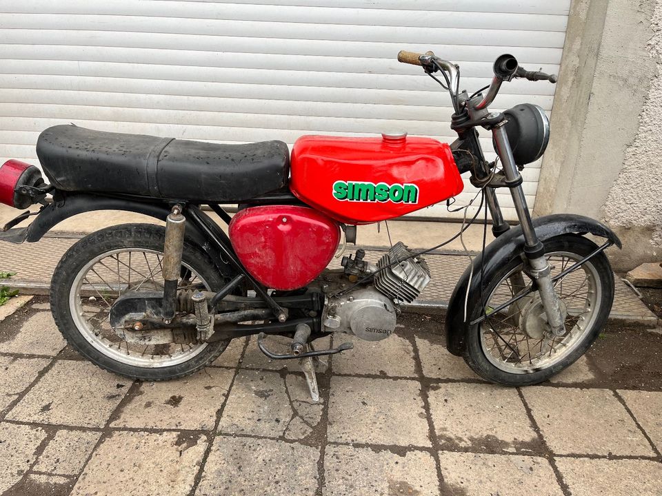 Simson S50 S50N 1978 3-Gang Moped mit Typenschild in Schwarzenberg (Erzgebirge)