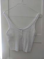 Trägertop Tanktop Bershka weiß Knöpfe Größe S cropped Dresden - Loschwitz Vorschau