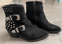 Office London Boots Stiefeletten, Cowboy, Wildleder, schwarz 38 Nordrhein-Westfalen - Herne Vorschau