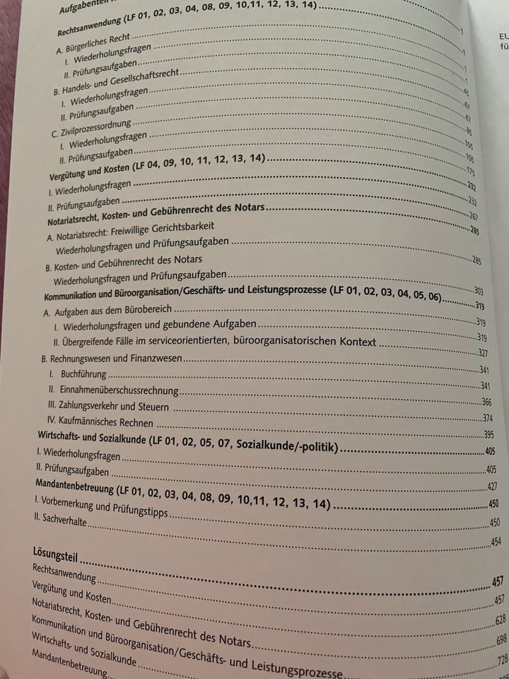 Prüfungsvorbereitung Rechtsanwalt und Notarfachangestellte in Nürnberg (Mittelfr)