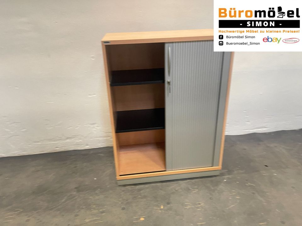 ❗️5x Ceka Buche Büroschrank Aktenschrank Rolladenschrank Roll- Standcontainer Kommode Unterschrank Abschließbar Modern Komplettset Hochwertig Design Büro Sideboard Flügeltürenschrank Lieferung Möglich in Linden