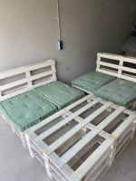 Pallettensofa Set + Glastisch Nordrhein-Westfalen - Velbert Vorschau