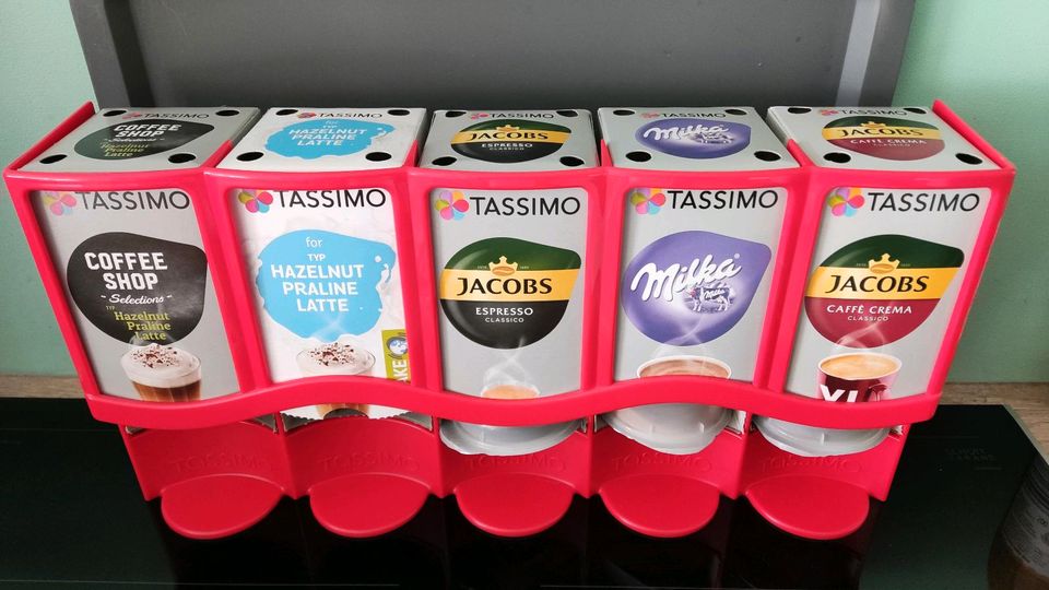 Tassimo Kapselhalter ohne Kapseln rot in Marl