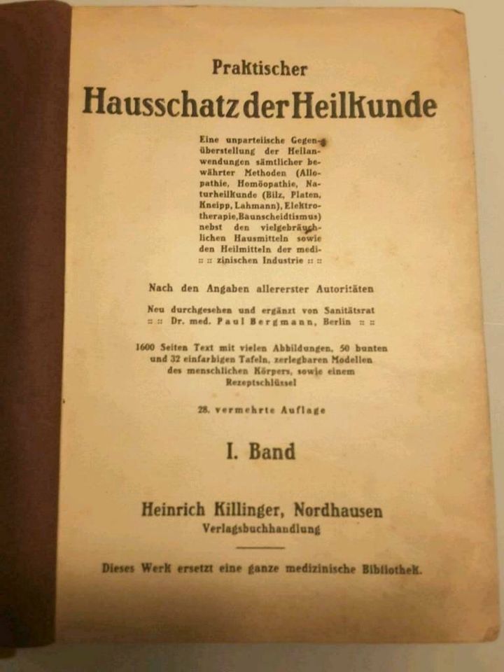 Praktischer Hausschatz der Heilkunde Band 1 und 2 in Nörten-Hardenberg