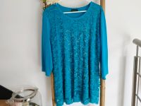 XXL 46 48 Mia Moda Shirt Bluse Tunika türkis blau Spitze Strass Sachsen-Anhalt - Genthin Vorschau