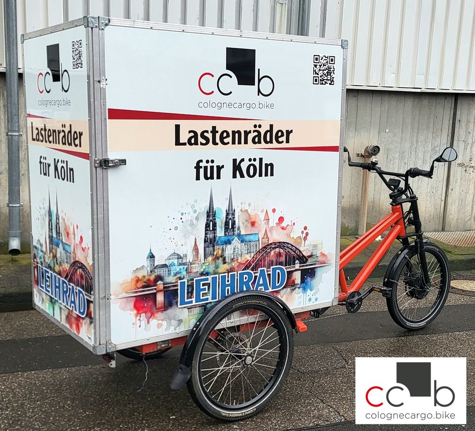 LEIHRAD Radkutsche mit großer Box eBike LASTENRAD Testrad in Köln