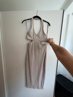 Enges Bodycon Midikleid Grau Beige taupe Hessen - Vellmar Vorschau